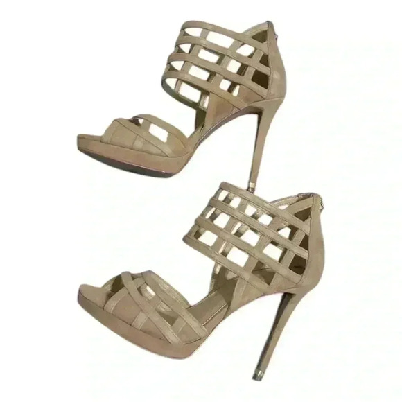 MICHAEL MICHAEL KORS TRINITY PLATFORM
SUEDE HEELS - Picture 5 of 11